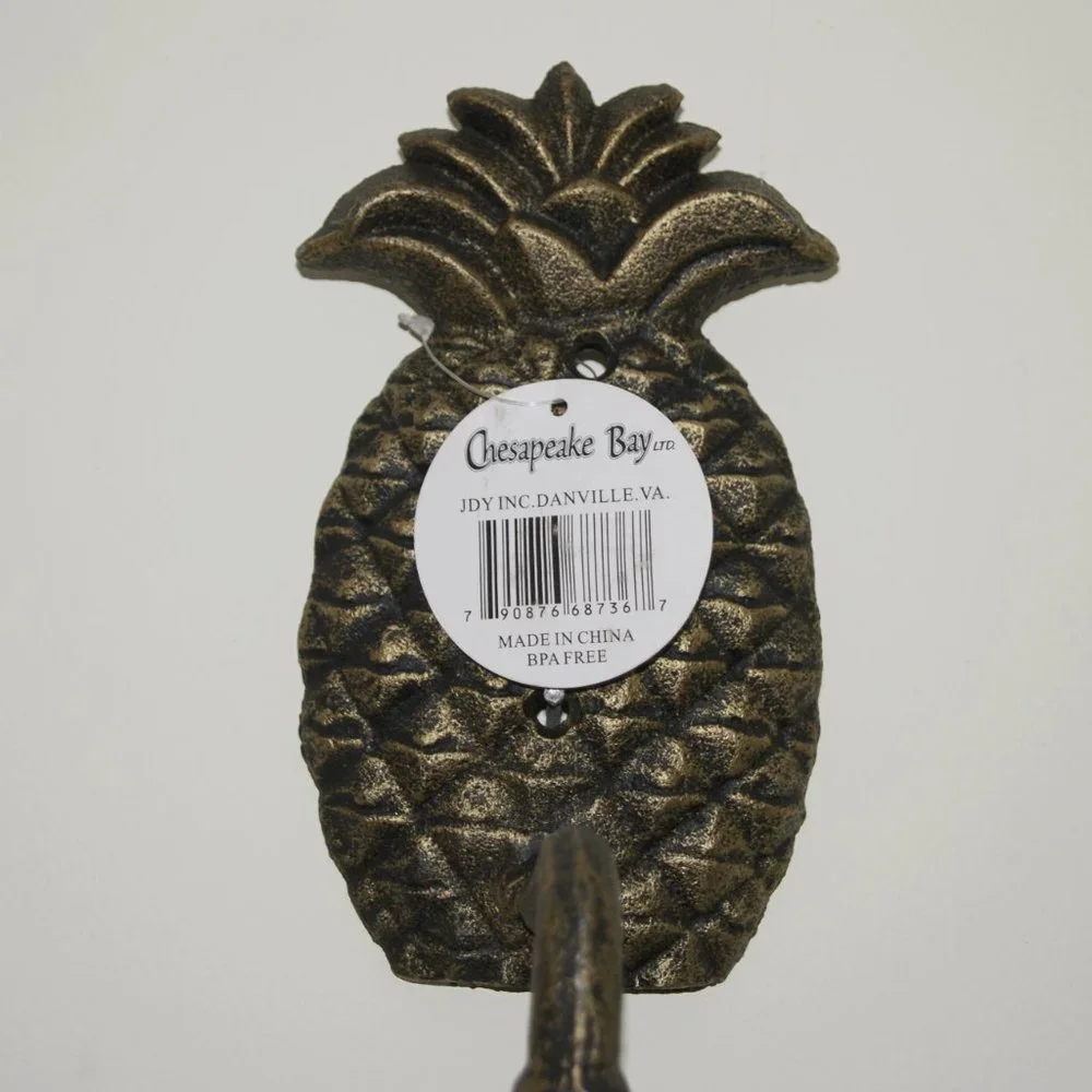 Pineapple Cast Iron Wind Chime 9 3/4" by Chesapeake Bay - Picture 3 of 3